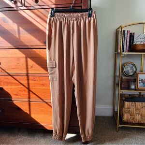 Como Vintage Tan Knit Cargo Joggers